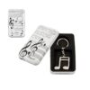Musical notes key ring with box