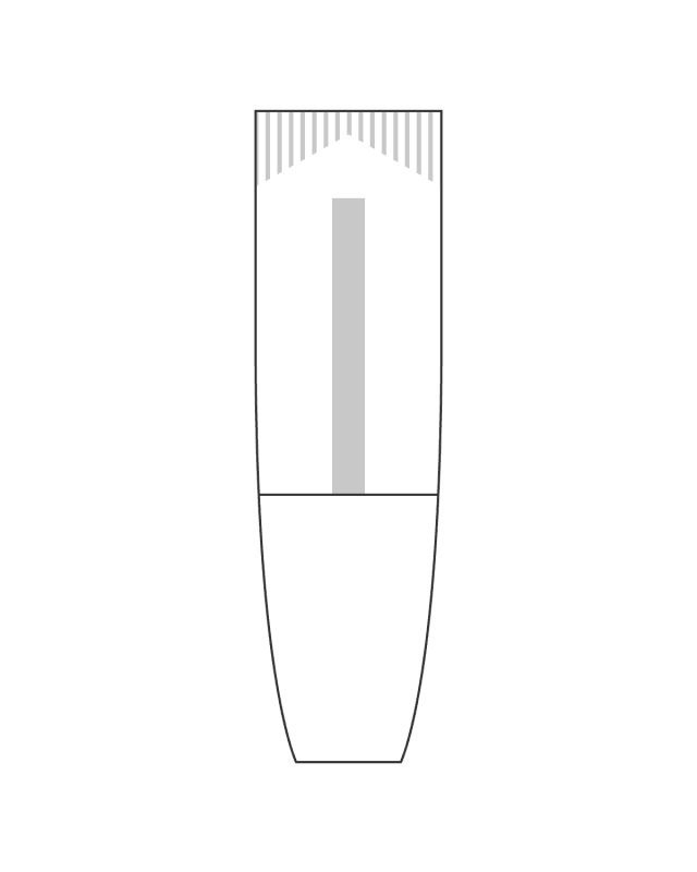 Gráfico técnico del molde Clem