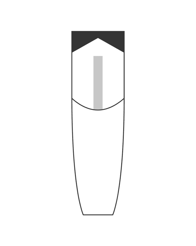 Gráfico técnico del molde CR2