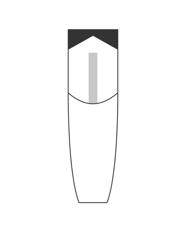 Gráfico técnico del molde CR2