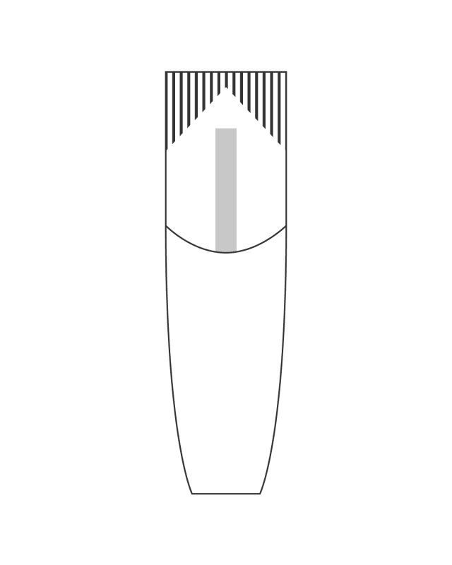 Gráfico técnico del molde GREG