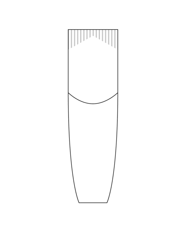 Gráfico técnico del molde NCV