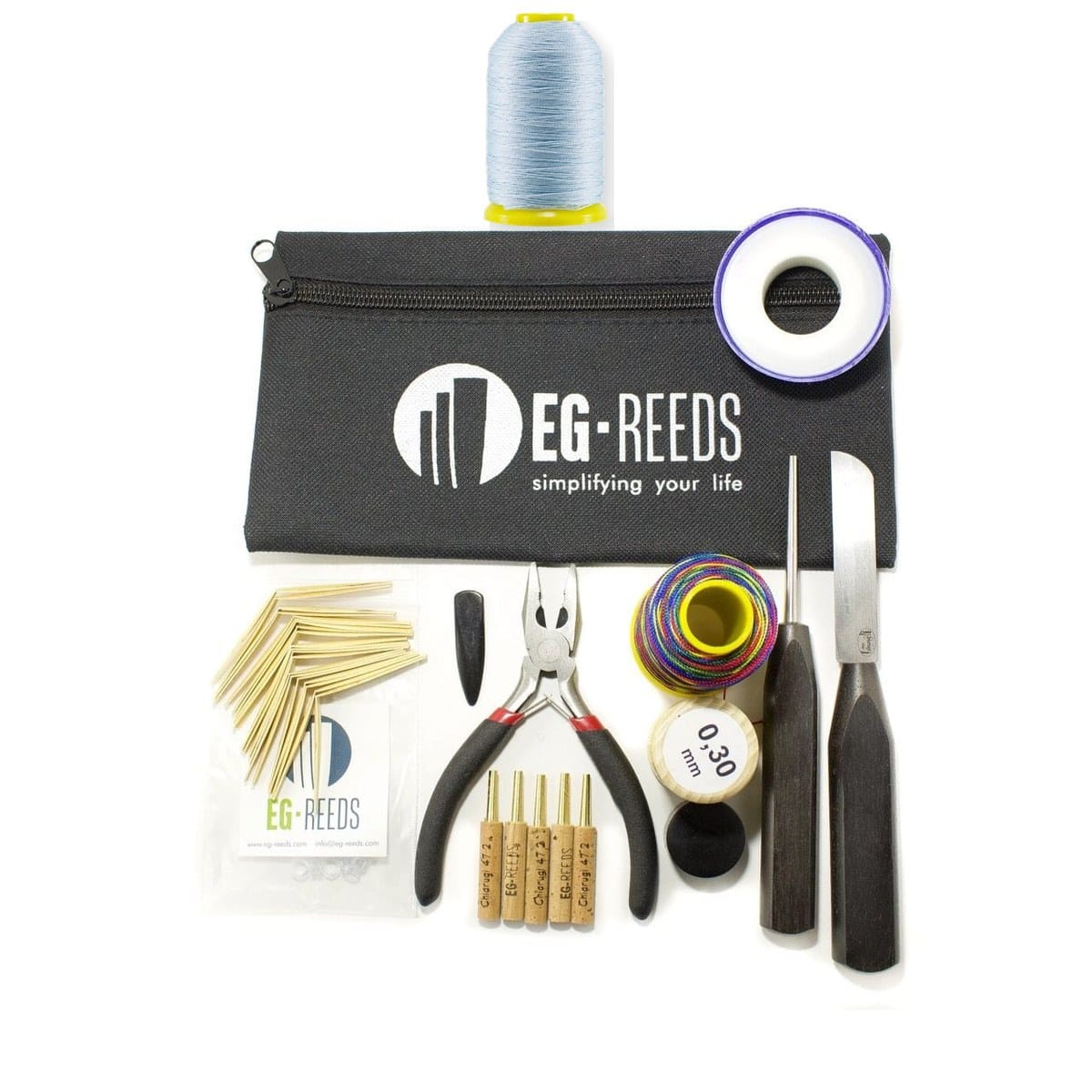 オーボエ用 リード製作工具セット oboe-reed-tool-kit-light-blue-